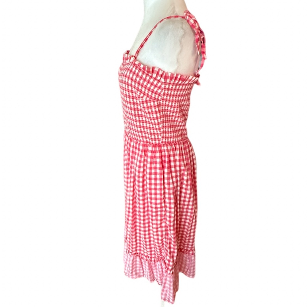 Smocked Pink Gingham Coastal Cowgirl Dress Draper James Sz Medium EUC - Picture 7 of 14